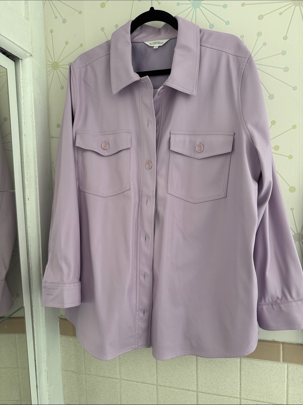 Northern Reflections Lilac Lightweight Shirt Jacket